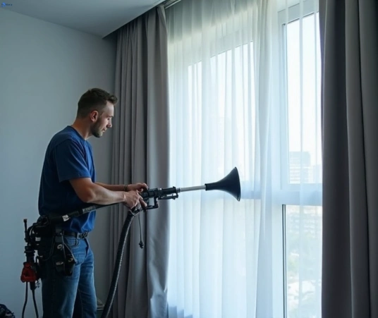 Professional curtain stain removal process equipment Matty Curtain Cleaning glenfield-nsw